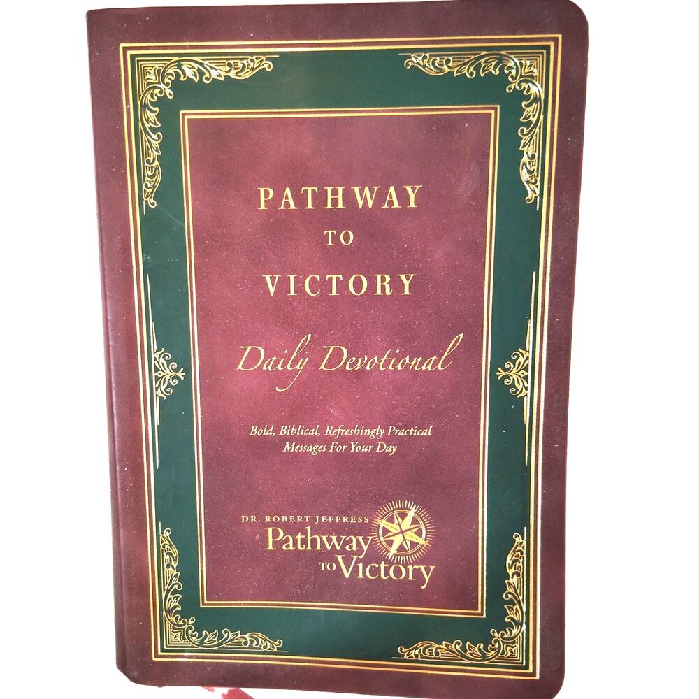 Pathway to Victory Daily Devotional Dr. Robert Jeffress 2021 Burgundy Leather
